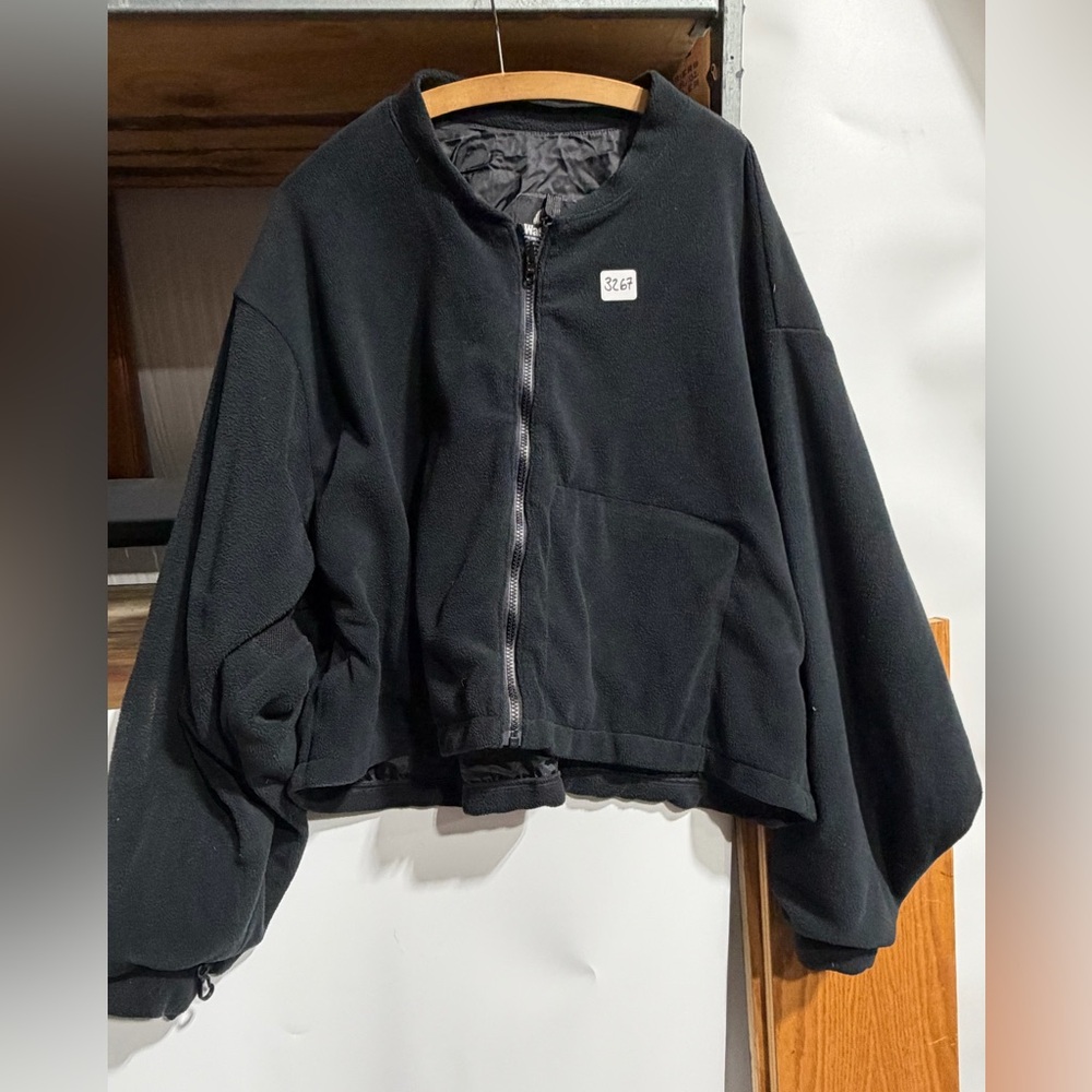 #3267-Black Lightweight Zip-Front Shirt Jacket